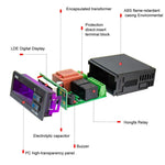 ETC-200+ 냉장, 난방, 해동 지연 및 알람 기능 디지털 온도 조절기, 220V 영어 버전, 110V 영어 버전