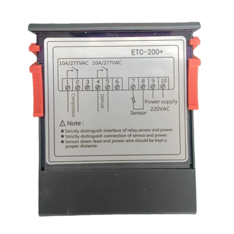 ETC-200+ 냉장, 난방, 해동 지연 및 알람 기능 디지털 온도 조절기, 220V 영어 버전, 110V 영어 버전