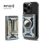 AirTag 2세대 / AirTag 1세대 자석 카드 홀더 RFID 차단 지갑