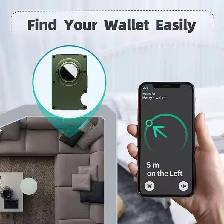 AirTag 2세대 / AirTag 1세대 금속 카드 홀더 RFID 차단 지갑
