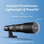 APEXEL TeleCular 50배 망원 렌즈 키트 스마트폰용 360도 볼 헤드 삼각대 및 내부 초점 포함, APL-T50X