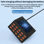 15포트 USB 전원 멀티탭 스마트 고속 충전기, US 플러그, UK 플러그, AU 플러그, EU 플러그, KR 플러그