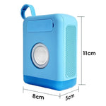 Mini Retro Bluetooth Speaker With RGB Lights TF Card & U Disk Plug-In Desktop Audio