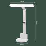 Xiajule Eye-Caring Study Desk Lamp With Time Display 3-Color Temperature Dimmable Reading Bedside Lamp, XH4000, XH4800