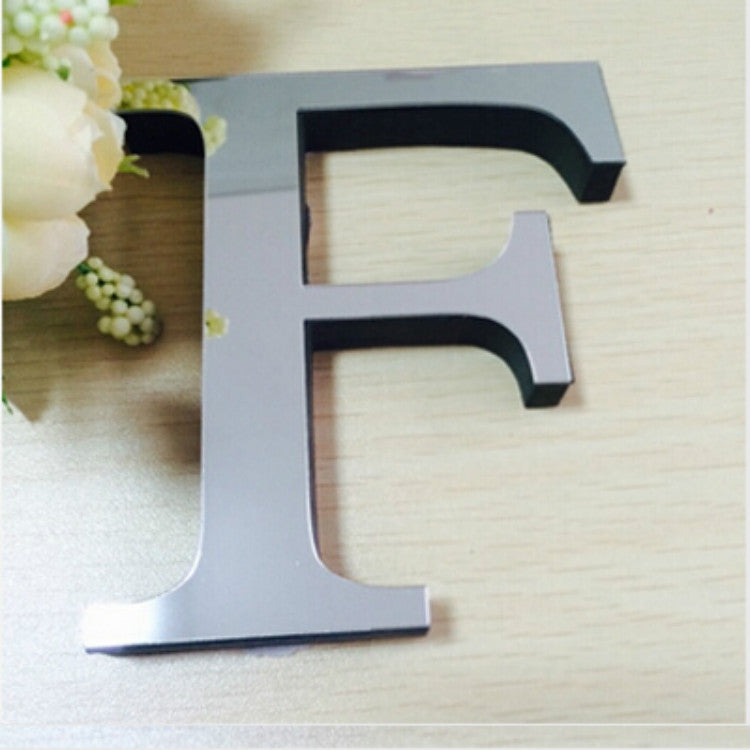 2개 홈 장식 창의적 개성 영어 글자 아크릴 거울 3D DIY 벽 스티커