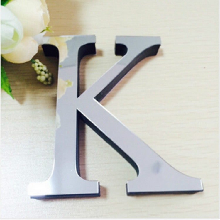 2개 홈 장식 창의적 개성 영어 글자 아크릴 거울 3D DIY 벽 스티커