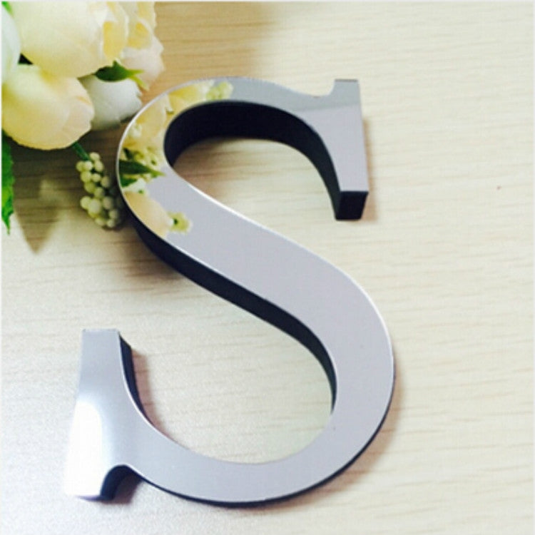 2개 홈 장식 창의적 개성 영어 글자 아크릴 거울 3D DIY 벽 스티커