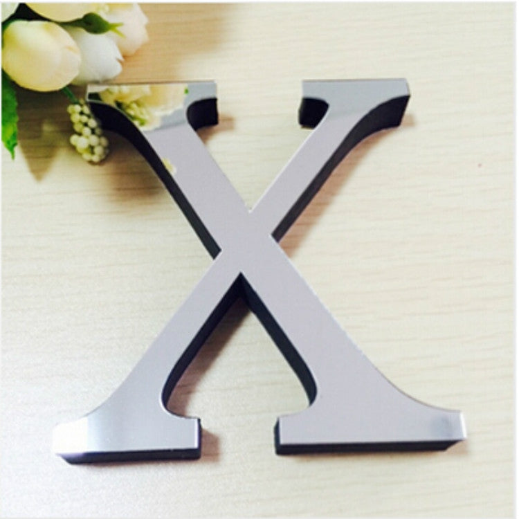 2개 홈 장식 창의적 개성 영어 글자 아크릴 거울 3D DIY 벽 스티커