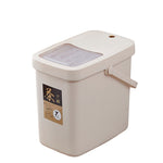 사무실용 플라스틱 차 찌꺼기통 차 폐기물통 밀폐 뚜껑 휴대용 쓰레기통, 7L, 10L