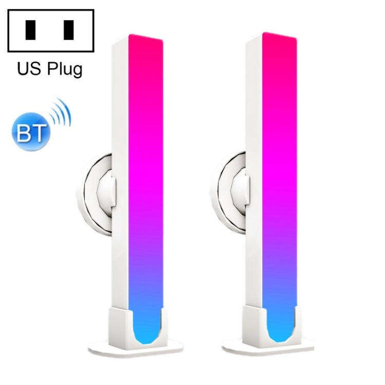 2개/상자 RGB 데스크탑 배경 음악 리듬 픽업 주변 조명, 블루투스, WiFi