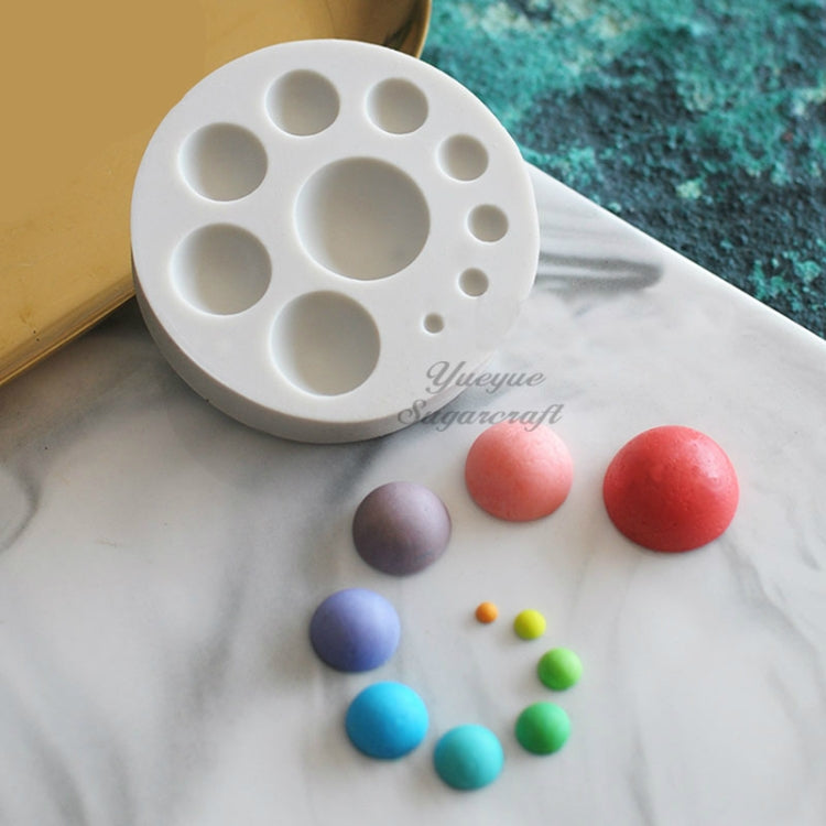 원형 실리콘 폰던트 케이크 몰드 DIY 베이킹 장식 초콜릿 도구, 원형 실리콘(회색), 원형 실리콘(핑크)