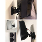 검정색 서라운드 사운드 스피커 벽걸이 브라켓 45도 회전 디자인 TV 벽걸이 8 x 4.5 x 5.8cm 1쌍