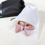 10개 방수 신발 보관 가방 파우치 휴대용 여행 정리용 끈 가방 커버 부직포 정리함, 32x44cm, 27x36cm