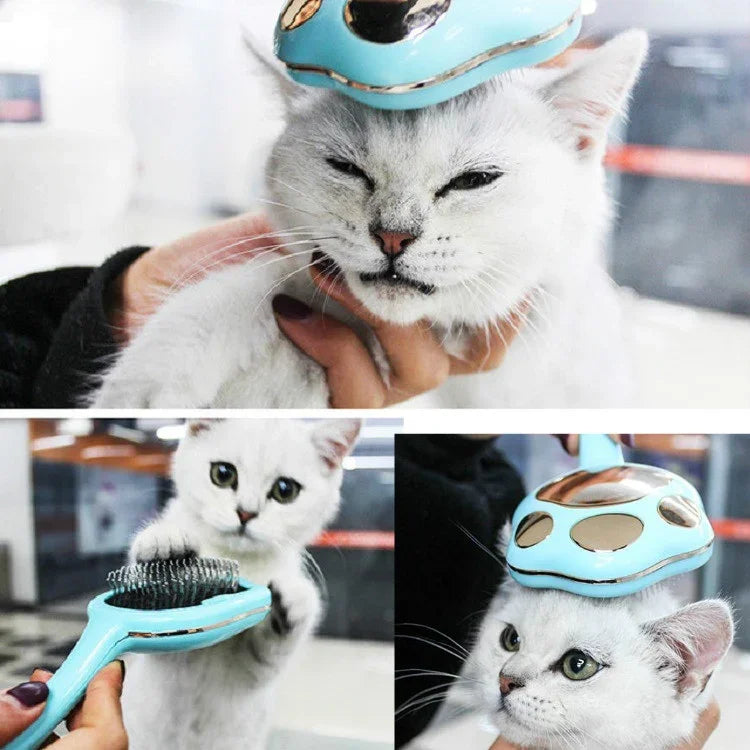 발자국 반려동물 털 제거 빗 강아지 고양이 털 제거기