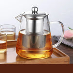 대용량 내열 유리 다관 차 세트 스테인리스 필터 포함 쿵푸 차용, 450ML, 550ML, 750ML, 950ML
