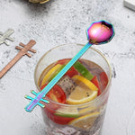 Stainless Steel Coffee Mixing Spoon Creative Musical Instrument Shape Spoon, Guitar Silver, Octagonal Silver, Lute Silver, Yueqin Silver, Guitar Titanium Gold, Octagonal Titanium Gold, Lute Titanium Gold, Yueqin Titanium Gold, Guitar Rose Gold