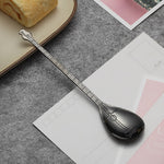 Stainless Steel Coffee Mixing Spoon Creative Musical Instrument Shape Spoon, Guitar Silver, Octagonal Silver, Lute Silver, Yueqin Silver, Guitar Titanium Gold, Octagonal Titanium Gold, Lute Titanium Gold, Yueqin Titanium Gold, Guitar Rose Gold