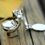Classic 3D Keychain Mini Toilet Key Ring Chain Bathroom Cute Creative Gift trinket Car Styling Decoration, Mini Silver Toilet Shape