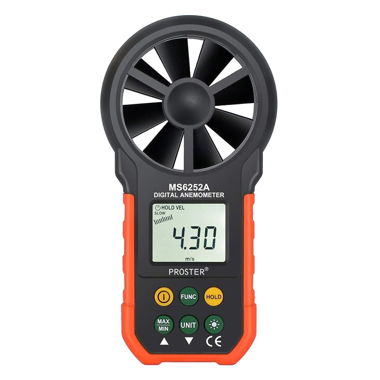 PEAKMETER 고정밀 디지털 표시 풍속 공기량 측정기, MS6252A 풍속, 공기량, MS6252B 온도, 습도, USB