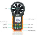 PEAKMETER 고정밀 디지털 표시 풍속 공기량 측정기, MS6252A 풍속, 공기량, MS6252B 온도, 습도, USB