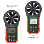PEAKMETER 고정밀 디지털 표시 풍속 공기량 측정기, MS6252A 풍속, 공기량, MS6252B 온도, 습도, USB