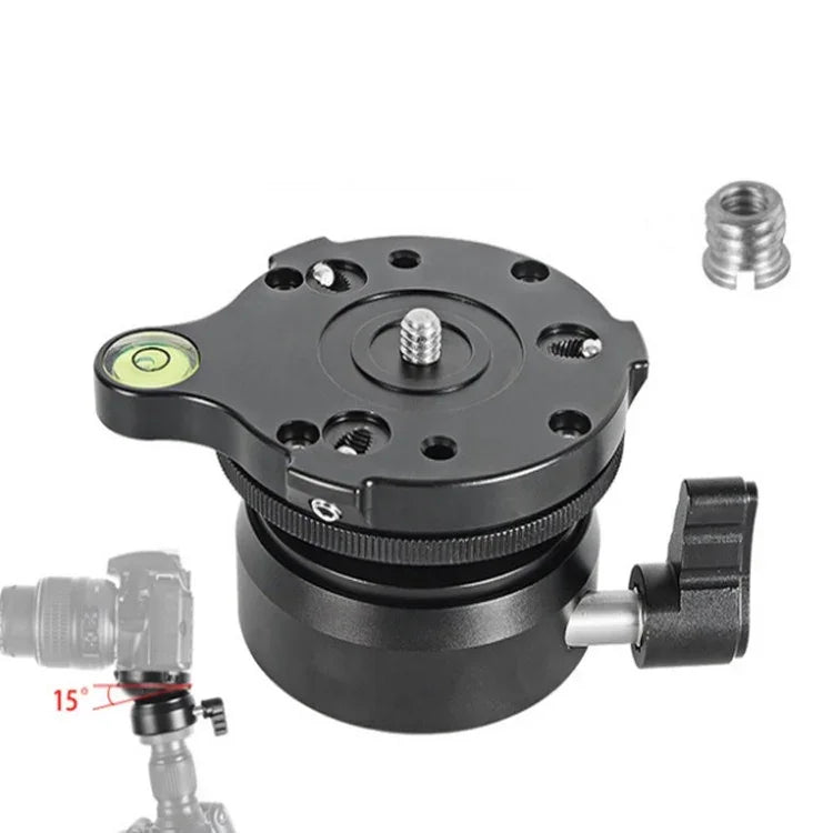 BENXIN DY-60N 범용 수평 조절 베이스 파노라마 팬틸트 SLR 카메라 조절 테이블 반구형 베이스, DY-60N 1/4인치