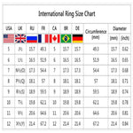 로즈 골드 도금 색상 분리 반지 창의적인 십자가 지르콘 약혼 반지, 6, 7, 8, 9, 10