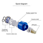 구리 앤티크 온냉 이중 청백자 수도꼭지, 블랙, 앤티크, 플래티넘, 블랙 골드