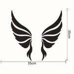 크리스탈 3D 장식 벽 스티커 천사 날개 침실 장식 거울