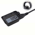 삼성 기어 2 R380 충전 크래들 도크 충전기 USB 케이블 포함(블랙)용