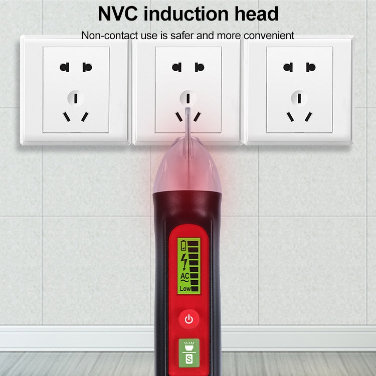 WINTACT WT3010 LED AC 전압 테스터 비접촉 감지 펜 12-1000V AC 전압 감지기, WINTACT WT3010
