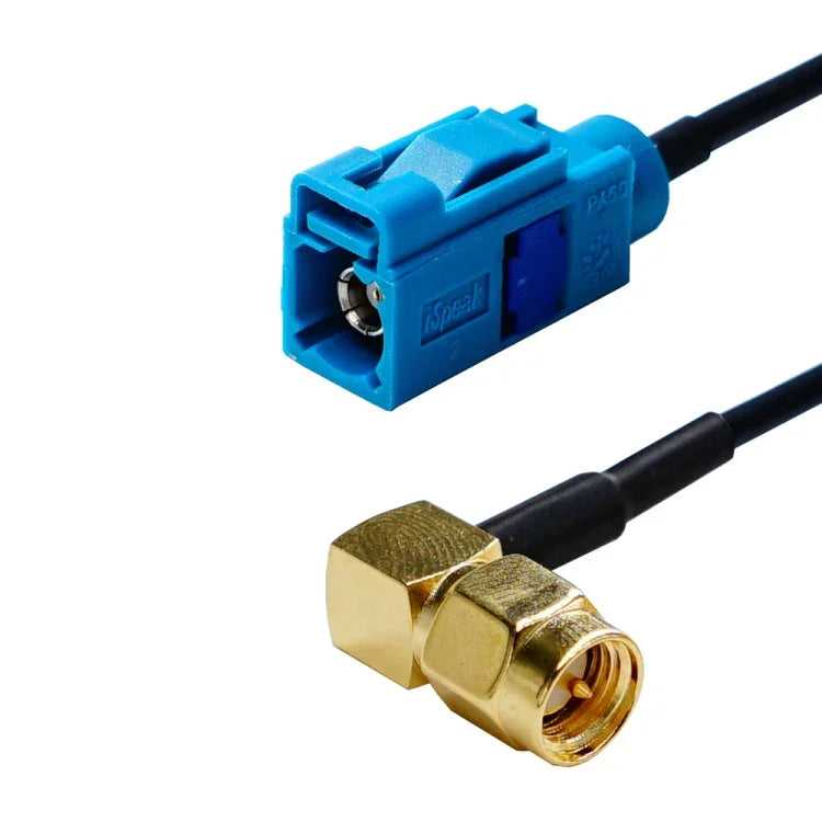 20cm SMA 암형 엘보우 to Fakra Z 암형 커넥터 어댑터 RG174 케이블, SMA 암형 엘보우 to Fakra Z 암형