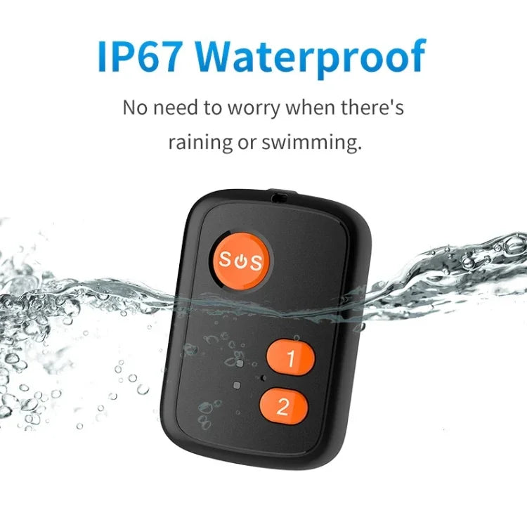 V51 B 스타일 IP67 방수 4G LTE 3G 2G GSM 노인용 SOS 버튼 비상 알람 GPS 추적기 북미/남미용, V51 B 스타일