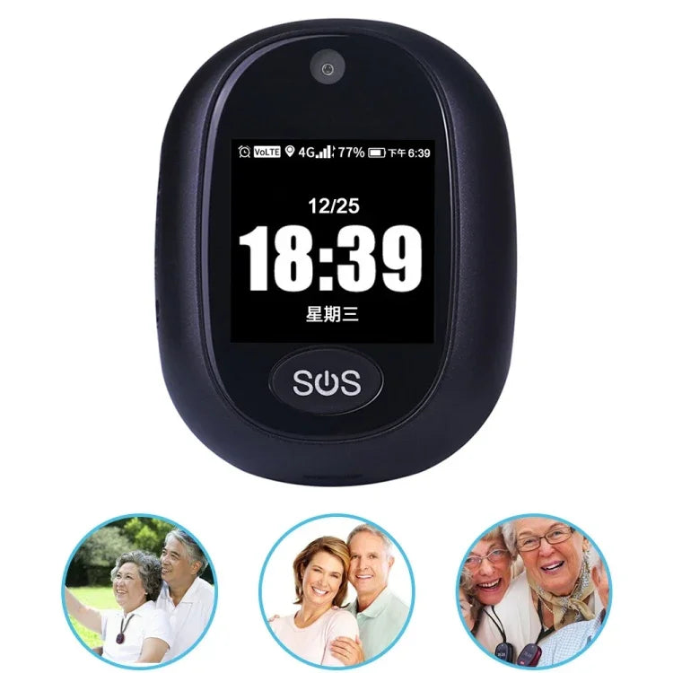 REACHFAR RF-V45-B 미니 터치 스크린 GPS 스마트 추적기 펜던트, SOS / 카메라 / 건강 관리 / 4G LTE 지원, 북미 / 남미 / 호주용, RF-V45-B 터치 스크린