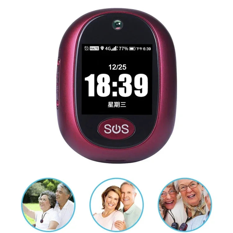 REACHFAR RF-V45-B 미니 터치 스크린 GPS 스마트 추적기 펜던트, SOS / 카메라 / 건강 관리 / 4G LTE 지원, 북미 / 남미 / 호주용, RF-V45-B 터치 스크린