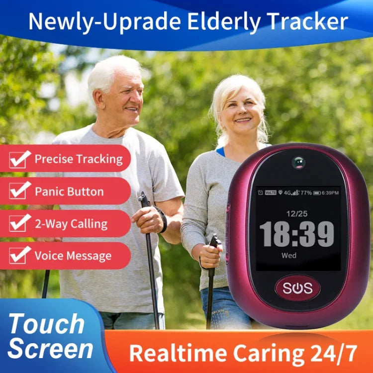 REACHFAR RF-V45-B 미니 터치 스크린 GPS 스마트 추적기 펜던트, SOS / 카메라 / 건강 관리 / 4G LTE 지원, 북미 / 남미 / 호주용, RF-V45-B 터치 스크린