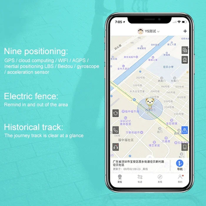 S3 미니 차량 GPS / AGPS / WiFi / LBS 추적기 어린이 노인 반려동물 위치 추적기, S3