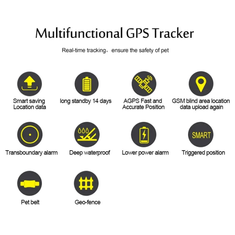 TK200 2G IP67 방수 GPS / GPRS / GSM 개인 / 물품 / 애완동물 / 가방 위치 추적기 애완동물 목걸이 실시간 추적 장치, TK200