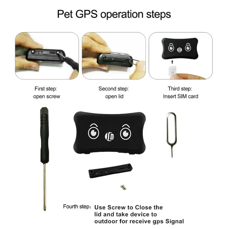 TK200 2G IP67 방수 GPS / GPRS / GSM 개인 / 물품 / 애완동물 / 가방 위치 추적기 애완동물 목걸이 실시간 추적 장치, TK200