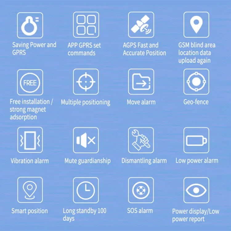 TK202B 2G 차량 트럭 위치 추적 GSM GPRS GPS 추적기 AGPS 지원, 배터리 용량: 5000mAh, 2G 5000mAh