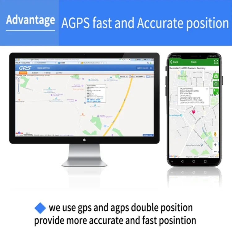 TK203 4G GPS / GPRS / GSM 개인 / 물품 / 애완동물 / 가방 위치 추적기 애완동물 목걸이 실시간 추적 장치, TK203