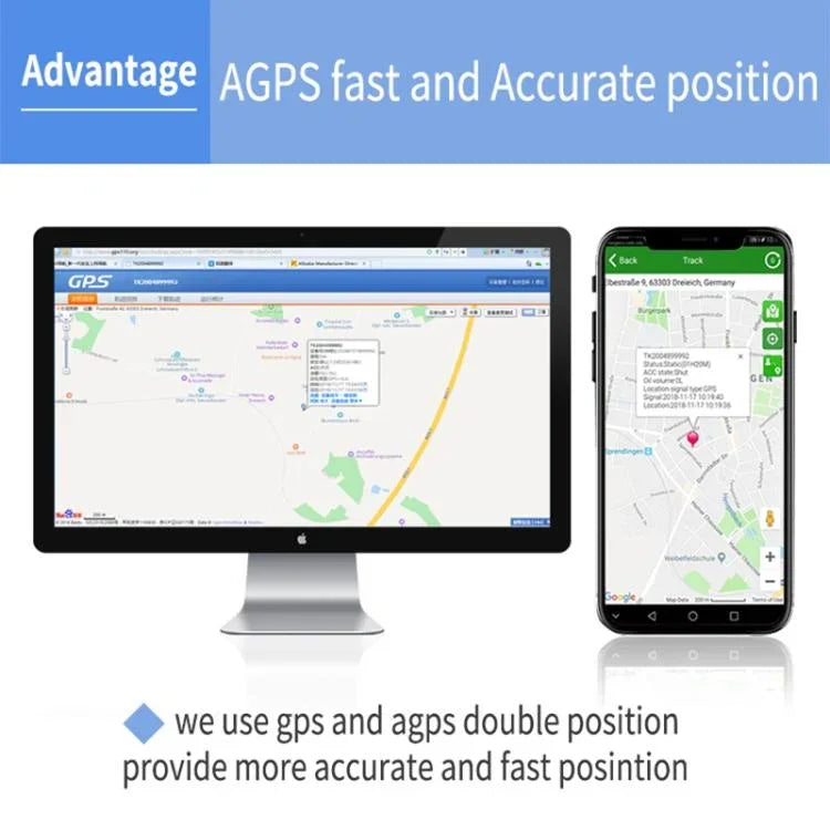 TK202B 4G 자동차 트럭 차량 추적 GSM GPRS GPS 트래커 AGPS 지원, 배터리 용량: 5000mAh, 4G 5000mAh