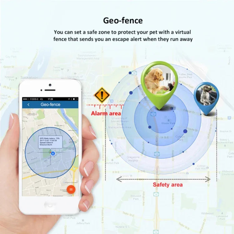 TK-909 GPS / GPRS / GSM 애완동물 위치 추적기 애완동물 목걸이 실시간 추적 장치, TK-909