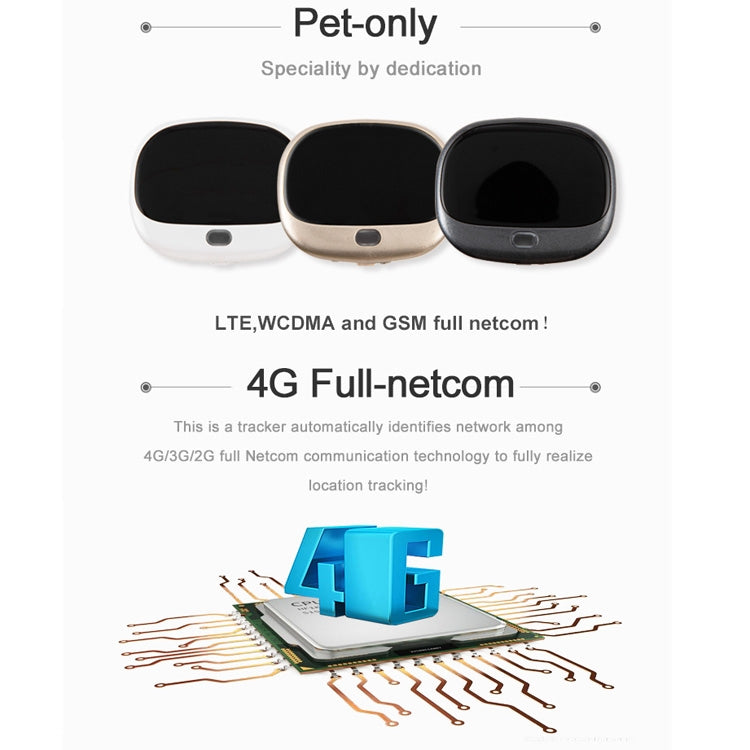 RF-V43 A 스타일 IP67 방수 GPS + LBS + WiFi 애완동물 위치 추적기 애완동물 목걸이 추적 장치 아시아/유럽/아프리카/호주용, RF-V43 A 스타일 (블랙), RF-V43 A 스타일 (화이트)