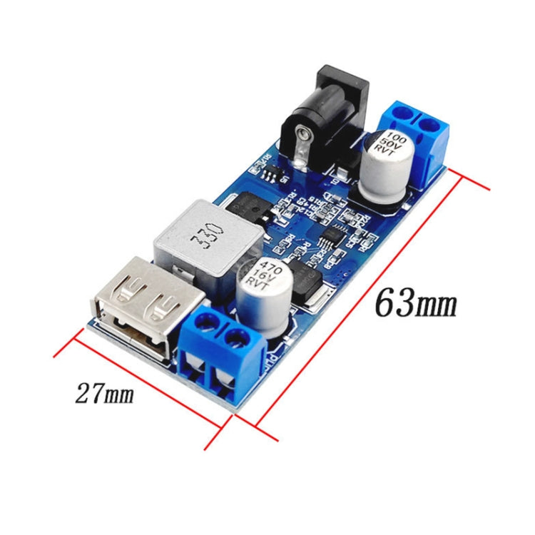 DC 24V/12V to 5V 5A 스텝다운 전원 변환기 USB 충전 전압 강하 모듈