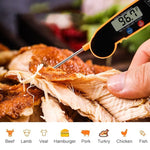 TS-BY52-Y 주방 음식 요리 BBQ 접이식 방수 프로브 온도계(노란색), TS-BY52-Y