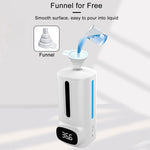 K9 Pro Plus 핸즈프리 비접촉 체온계 + 1000ml 자동 비접촉 액체 비누 디스펜서 베이스 마운트 포함, 15개 국어 음성 방송, K9 Pro Plus