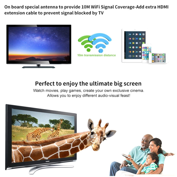 M4 플러스 무선 WiFi 디스플레이 동글 리시버 Airplay Miracast DLNA 1080P HDMI TV 스틱 아이폰, 삼성 및 기타 안드로이드 스마트폰용, M4 플러스