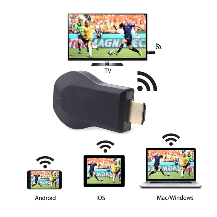 M4 플러스 무선 WiFi 디스플레이 동글 리시버 Airplay Miracast DLNA 1080P HDMI TV 스틱 아이폰, 삼성 및 기타 안드로이드 스마트폰용, M4 플러스