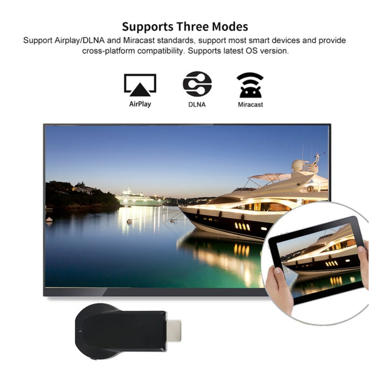 M4 플러스 무선 WiFi 디스플레이 동글 리시버 Airplay Miracast DLNA 1080P HDMI TV 스틱 아이폰, 삼성 및 기타 안드로이드 스마트폰용, M4 플러스